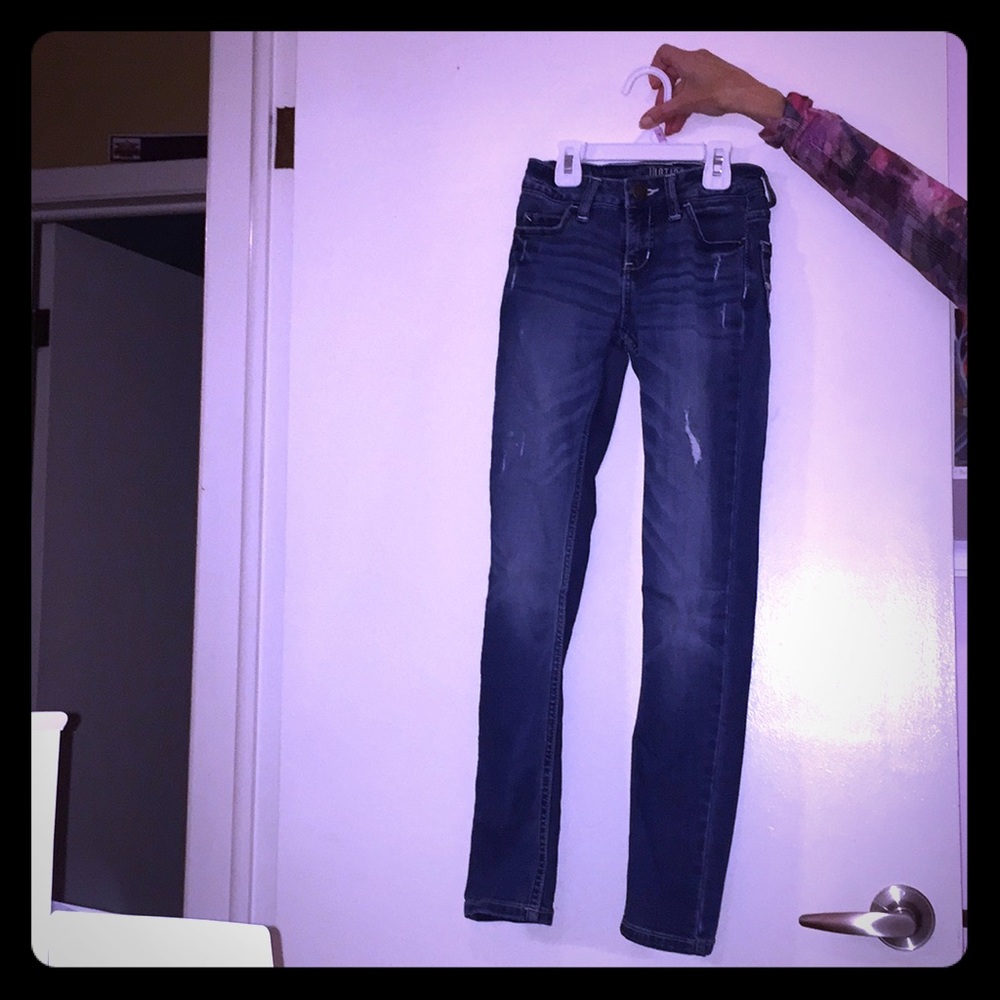 Girls size 10 slim justice skinny jeans